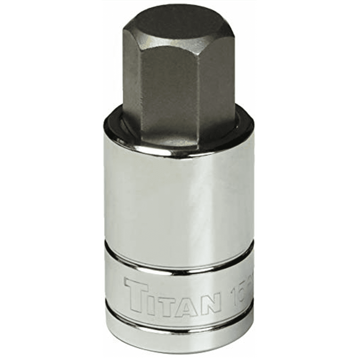 Titan 17MM Hex Socket 1/2 in Socket Size, 1/2 in Drive Size
