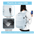 thumbnail image 4 of Mochila de Viaje Mujer Mochila para Laptop 15.6 Pulgadas aprobado por Avión 10kg Personal Xtellar blanco, 4 of 4