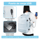 thumbnail image 4 of Mochila de Viaje Mujer Mochila para Laptop 15.6 Pulgadas aprobado por Avión Xtellar blanco, 4 of 4