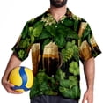 thumbnail image 4 of Saint Patrick's Day Men's Short Sleeve Printed Button Down Beach, Casual, Poplin Shirts for Summer Vacation, 4 of 6