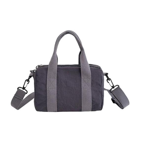 Shipiny Casual and Simple Tote Bag, Stylish Canvas Shoulder Crossbody Bag, Outdoor Daily Handbag with Large Capacity, 4 Colors Available for Travel and Shopping, Gray