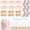 Khaki, variant on 30 count Party Favors Sleepover Party Supplies Include 6 Bow Headbands 6 Eye 6 Socks 6 Scrunchies 6 Organza Bags for Women Wedding Graduation Slumber (Khaki)