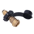 thumbnail image 4 of Adaptador De Recarga De Propano, Adaptador Para Tanque De Gas, Baja Permeabilidad Magnética, Buen Sellado, Resistente A La Corrosión Con Mango Negro Para Parrilla De Barbacoa, 4 of 7