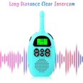 thumbnail image 2 of ZHAOCHENG Walkie Talkie recargable, paquete de 2 (rosa, azul), Walkie Talkie de larga distancia para niños de 3 km con linterna LCD, juguete de regalo para 3-12 niños y niñas, interior, exterior, aven, 2 of 5