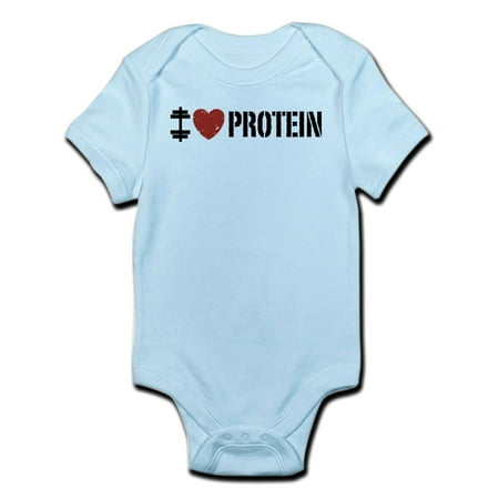 

CafePress - I Love Protein Infant Bodysuit - Baby Light Bodysuit