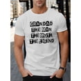 thumbnail image 1 of Camiseta informal de manga corta para hombre con estampado geométrico. Transpirable, cuello redondo, lavable a máquina. Perfecta para todas las estaciones. Camiseta deportiva de ocio., 1 of 5