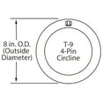 thumbnail image 5 of 8 Inch/ 8" Plug & Play T9 Circline LED Lamp - Daylight (6000K) Circular Bulb Directly Relamp & Replace 22 Watt Fluorescent Bulb FC8T9/D (Without rewiring or Modification) - Ballast Required!, 5 of 5
