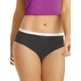thumbnail image 2 of Hanes Women's Ribbed Cotton Hipster, 2 of 8