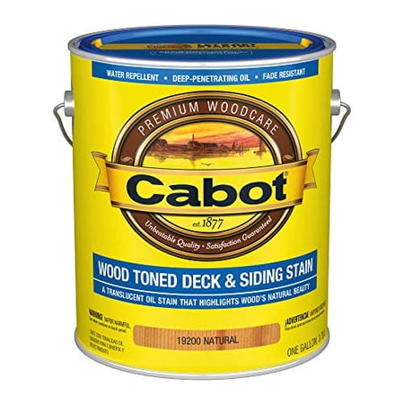 1 gal Cabot 19200 Natural Wood Toned Deck and Siding Stain