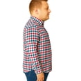 thumbnail image 3 of Big Kong camisa cuadros rosa manga larga tallas grandes hombre hombre, 3 of 5