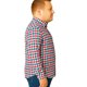 thumbnail image 3 of Big Kong camisa cuadros rosa manga larga tallas grandes hombre hombre, 3 of 5