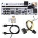 thumbnail image 1 of VER012MAX PCI-E Card Cable Express 1x a 16x 6pin Extender Reemplazo Adaptador externo Accesorio de extensión para computadora de escritorio Negro Eigraketly EL005844-01, 1 of 6