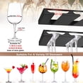thumbnail image 3 of Wine Glass Rack Under Cabinet, Hanging Stemware Rack, Stemware Storage Hanger with 4 Rows Metal Bar Shelves, 3 of 3