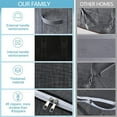 thumbnail image 5 of Bolsas plegables para guardar ropa (paquete de 3) | Organizadores de tela no tejida de gran capacidad de 60 l con asas reforzadas y cremalleras resistentes | Ideales para armarios, dormitorio, 5 of 5
