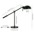 thumbnail image 5 of Evelyn&Zoe Dexter 23" Transitional Metal Table Lamp with Blackened Bronze Dome Metal Shade, 5 of 8