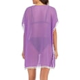 thumbnail image 4 of LELINTA Plus Size Sexy Tassel Chiffon Swim Cover Ups for Women Bikini Warp Cover Up Beach Dress, 4 of 4
