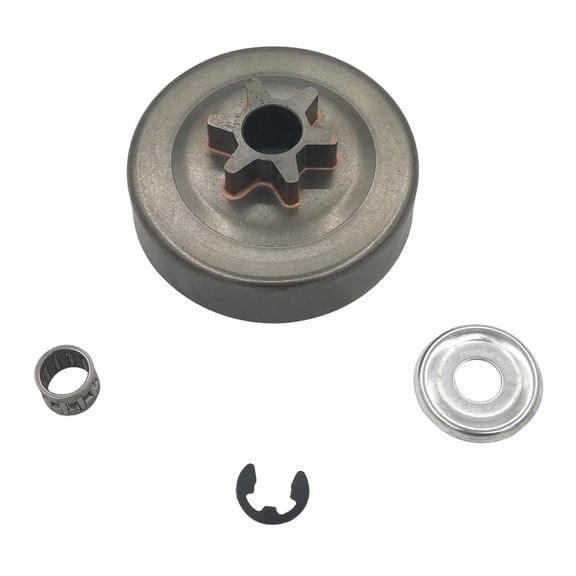 3/8 6-Teeth Clutch Drum Sprocket Washer E-Clip Kit for STIHL 017 018 021 023 025 MS170 MS180 MS210 MS230 MS250 chainsaw
