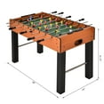 thumbnail image 3 of Soozier Foosball Table, 48" Wooden Soccer Game Table, with 8 Rods, 2 Balls Suit for 4 Players for Arcades, Pub, Game Room, 3 of 10