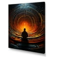 thumbnail image 2 of Designart "Woman in Lotus Pose during Yoga Nidra Meditation II" Spiritual Canvas Wall Art - Global Yellow Meditation Bedroom Canvas Wall Art, 2 of 6