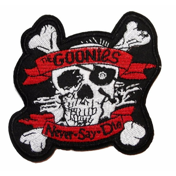 The Goonies Never say Die Movie Logo 3 1/4" Embroidered Patch