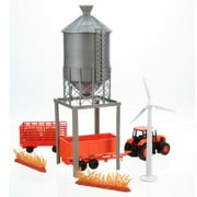 Kubota M5-111 Tractor and Grain Bin Playset