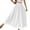 White, variant on Huowey Women's Pants Casual High Waist Palazzo Pants Flowy Beach Trousers Summer Comfortable Elastic Waist Wide Leg Chiffon Outfit