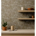 thumbnail image 4 of S4Sassy Paisley Floral Wallpaper - Asian Style Wall Covering, 25" X 240" Self-Adhesive Vinyl Walls Paper, Decorative Wallwrap, Easy Diy Walls Covering For Bedroom, Living Room, Living Spaces - Beige, 4 of 9