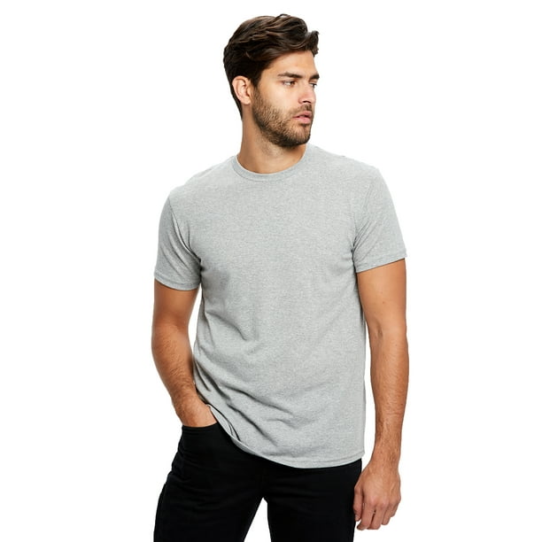 The US Blanks Men's Short-Sleeve Recycled Crew Neck T-Shirt - SMOKE - L ...