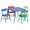 Blue, variant on Flash Furniture Mindy Kids 5-Piece Classroom Folding Table and Chairs Set, Multicolor