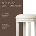 thumbnail image 4 of Maven Lane Eva Bar Stool. White Oak w/ Natural Color Fabric Upholstery, Set of 2, 4 of 6