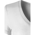 thumbnail image 5 of MixMatchy Women's Basic Solid Multi Colors Fitted Short Sleeve T-Shirt [S-3XL], 5 of 5