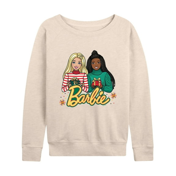 Barbie - Winter Holiday Friends - Women's Lightweight French Terry Long Sleeve Shirt
