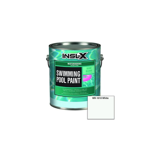Paint INSL-X WR1010092-01 Pintura blanca para piscinas, galones