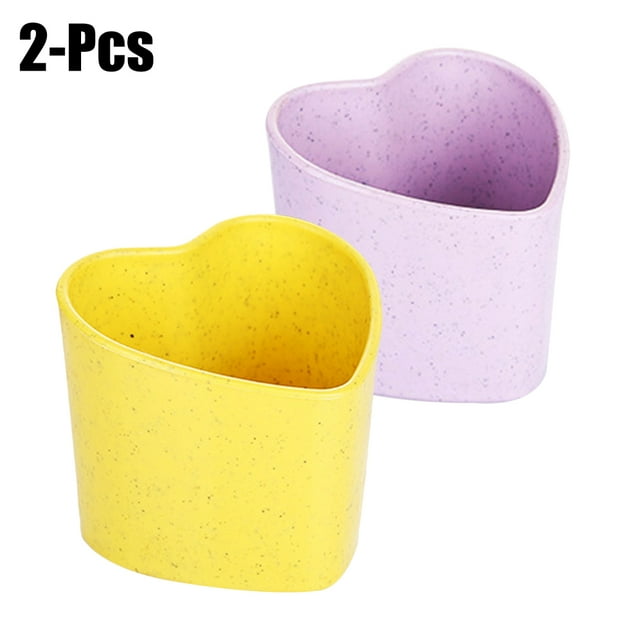 2PCS Flower Pot Creative Heart Shape Indoor Plant Pot Gardening Pot for Plant