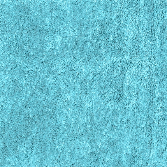 Ahgly Company Indoor Square Abstract Light Blue Contemporary Area Rugs, 4' Square