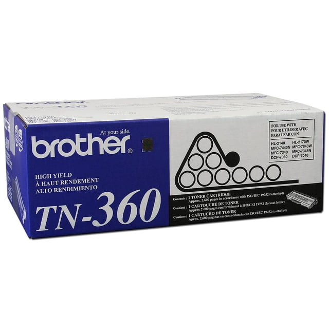 Cartucho de Tóner Brother TN360 Negro Alto Rendimiento