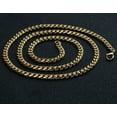 thumbnail image 3 of Cuban Link Chain Necklace Gold Stainless Steel Hip Hop Men Women Ginger Lyne Collection, 3 of 5