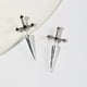 thumbnail image 4 of Pendientes de estilo retro personalizados para damas, pendientes de daga de diamantes de cristal, 4 of 6