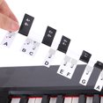 thumbnail image 4 of Etiquette Clavier Piano, Autocollant Piano 2 Set Facile à Utiliser Réutilisable pour la Pratique pour les Enfants, 4 of 8