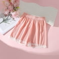 thumbnail image 7 of Ugoldhm Little Girls Safety Shorts Summer Elastic Waist Casual Kids Basic Cotton Under Dress Shorts Size 3-13, 7 of 7