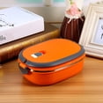 thumbnail image 2 of 1 Layer Portable Stackable Supper Dinner Lunch Box,Stainless Steel Insulated Food Storage Box Food Warmer Bento Box Hot Food Lunch Containers, 2 of 9