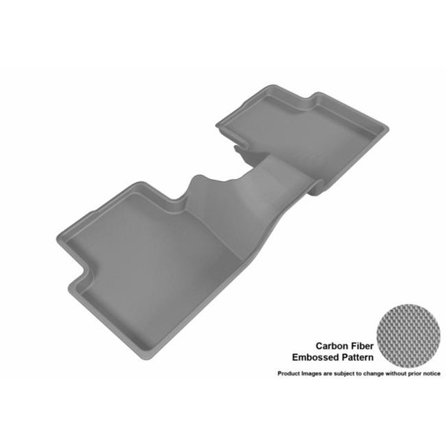 U Ace L1MZ05121501 3D Maxpider Second Row Custom Fit All-Weather Kagu Gray Floor Mat for2016 Mazda CX-3 Models
