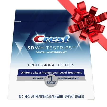 Crest 3D Whitestrips Professional Effects Teeth Whitening Strips Kit, 20 (The Best White Strips)