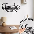 thumbnail image 3 of Bewildely Familia de hierro donde la vida comienza, el amor nunca termina, letrero con palabras, decoración de pared, añade encanto al hogar, Decoración del hogar, 3 of 6