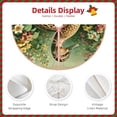 thumbnail image 3 of Rateoe Mallard Duck And Flowers Pattern Christmas Tree Skirt with Ties, Christmas Tree Decorations, Farmhouse Christmas Decor Xmas Holiday Decorations-30", 3 of 6