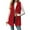 Red #016, variant on Mohiass Sherpa Vest Women with Hood Button Fleece Vest Soft Warm Lightweight Fall Jacket Open Front Cardigan Sweaters Blue M