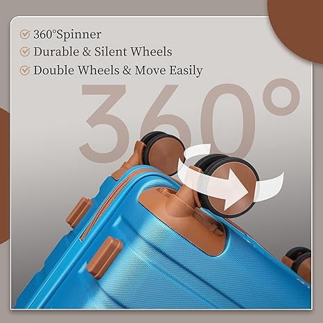 Carry on Luggage Suitcase, 22x14x9 Airline Approved 20 Inch Hardside Carry-on Luggage with Spinner Wheels, Hard Shell Luggage with TSA Lock, Hard Case Small Travel Suitcase  20-Inch