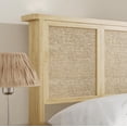 thumbnail image 5 of Natural Rattan Queen Bed Frame with Wooden Headboard and 4 Storage Drawers Boho Cane Bed Metal Platform Bed with Durable Wooden Slats No Box Spring Needed  Noise Free, 5 of 6