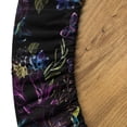 thumbnail image 5 of Ambesonne Halloween Fitted Round Tablecloth, Spooky Skull Exotics Boho, 45"- 56" Diameter, Dark Magenta and Multicolor, 5 of 5