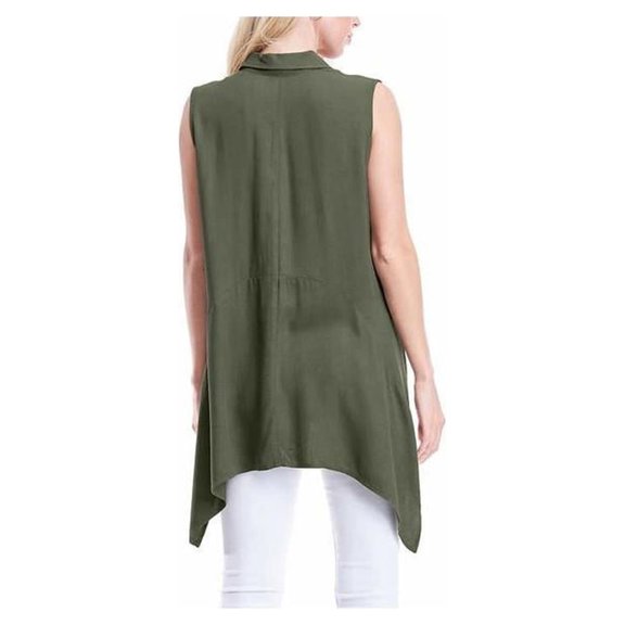 Fever Ladies' Sleeveless Blouse. Olive S